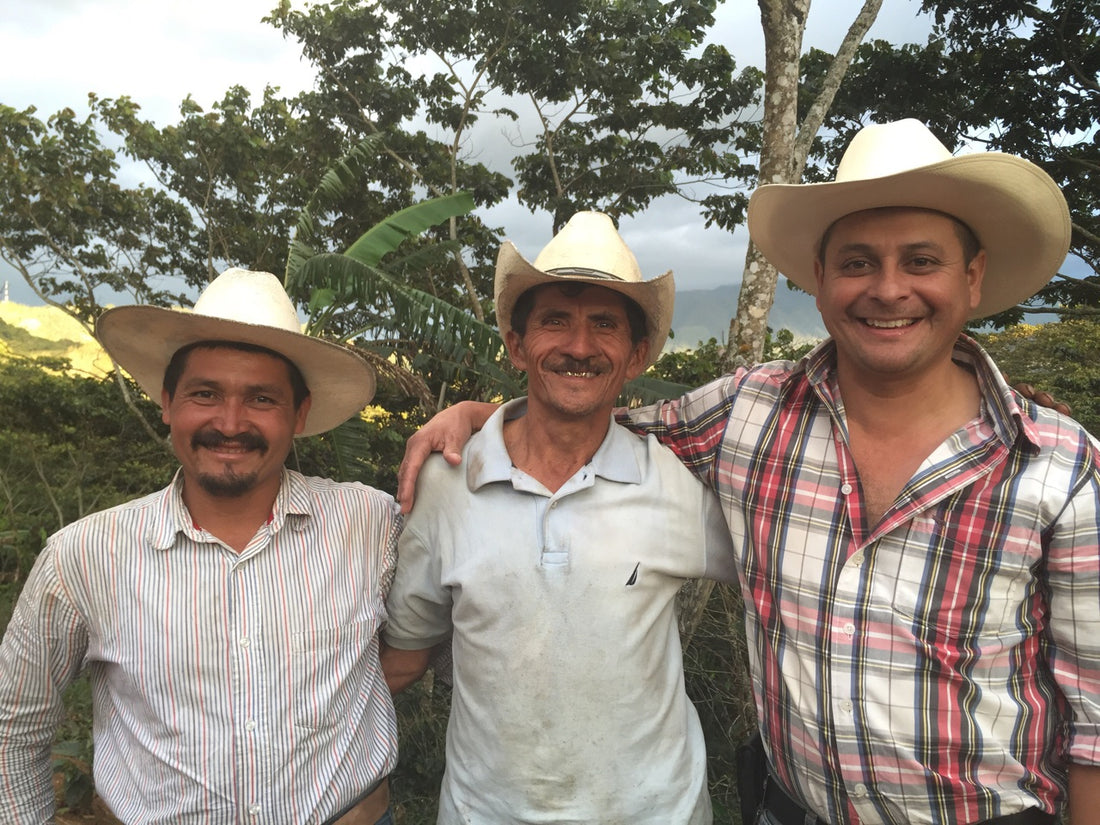 Organic coffee farmers from Capucas in Honduras