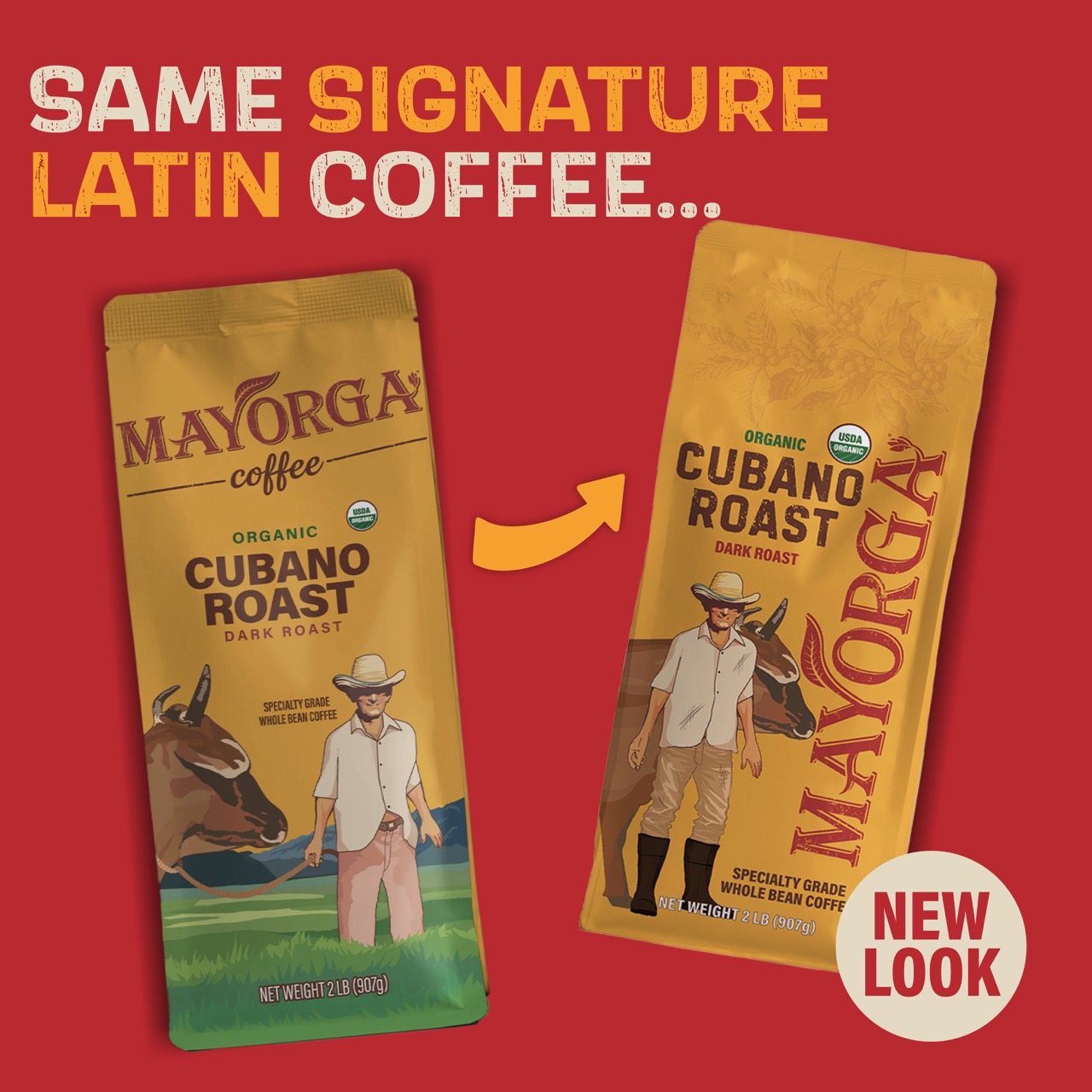 Cubano Roast
Same Signature Latin Coffee - New Look