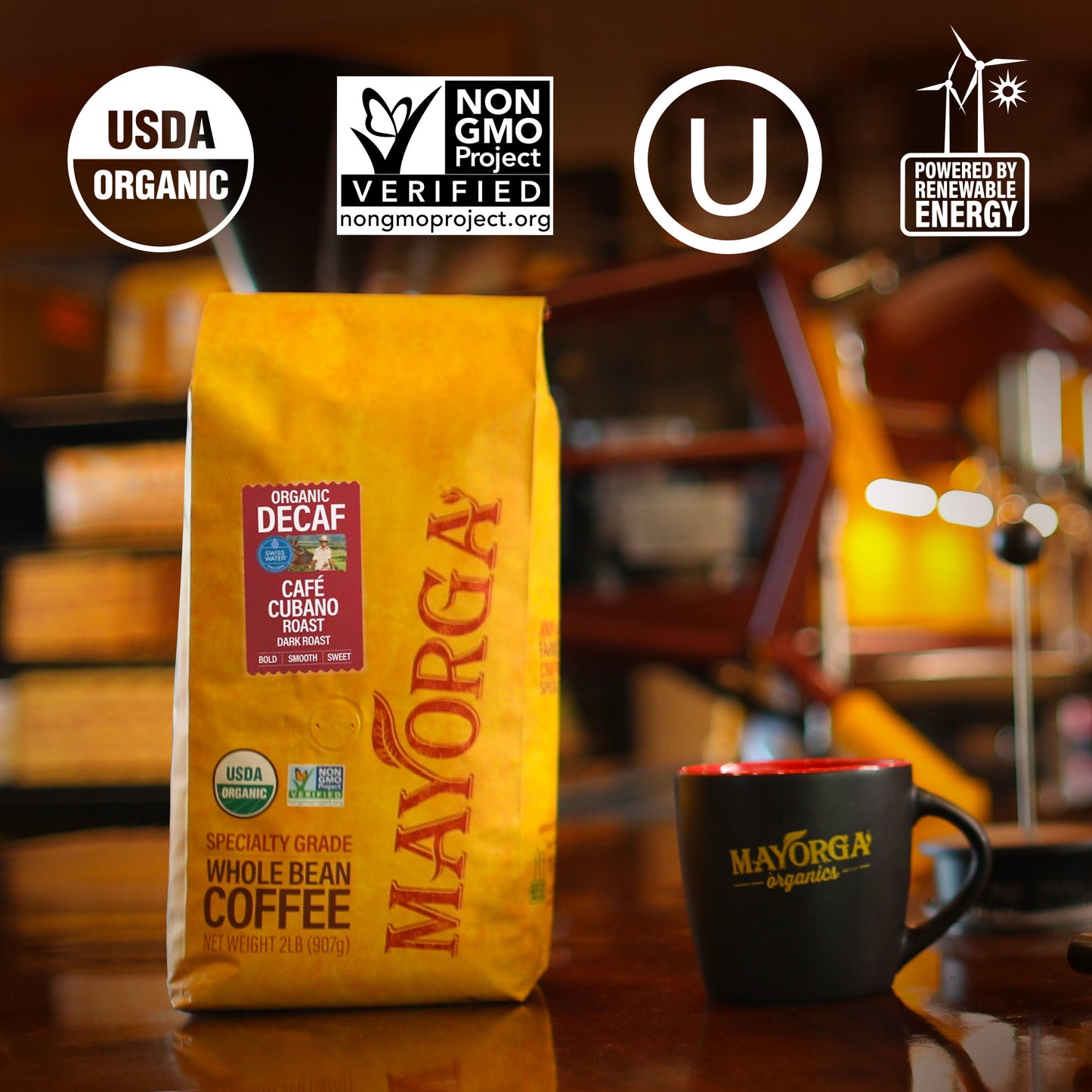 Decaf Cubano Roast Bag USDA ORGANIC NON GMO