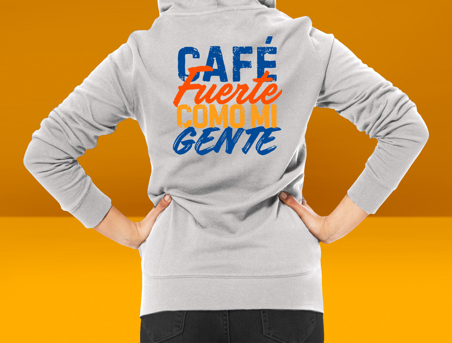 Café Fuerte Como mi Gente Hoodie