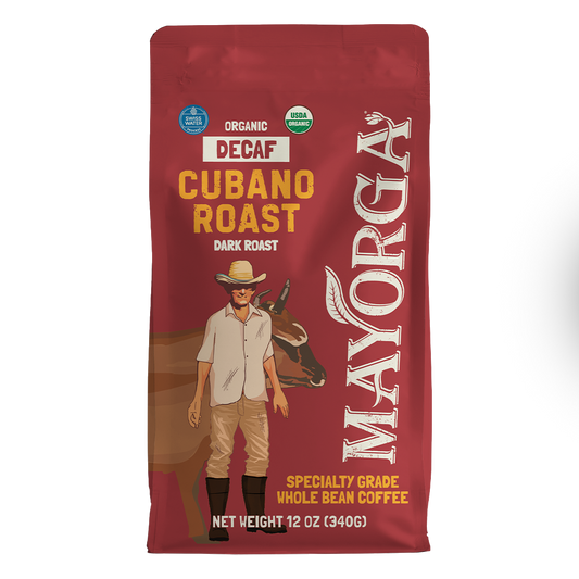 decaf cubano roast front bag