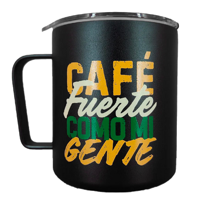 Cafe Fuerte Como Mi Gente Camp Mug - Image 1 out of 6