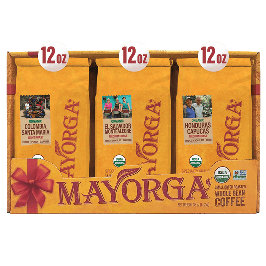 Single Origin Gift Pack 12oz
Colombia Santa Maria
El Salvador Montealegre
Honduras Capucas 