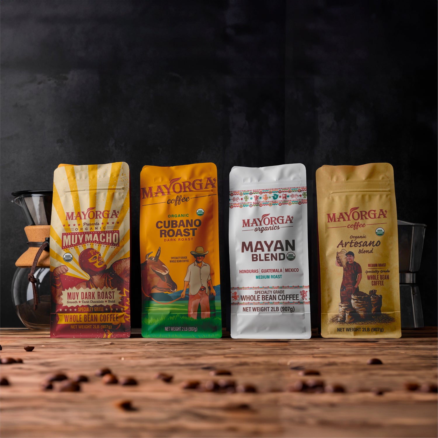 Signature Blends line
Muy Macho
Cubano
Mayan Blend
Artesano Blend