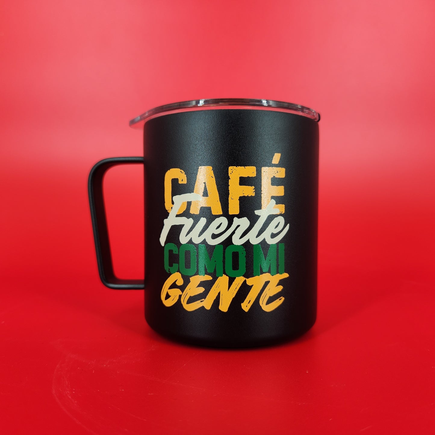 Cafe Fuerte Como Mi Gente Camp Mug