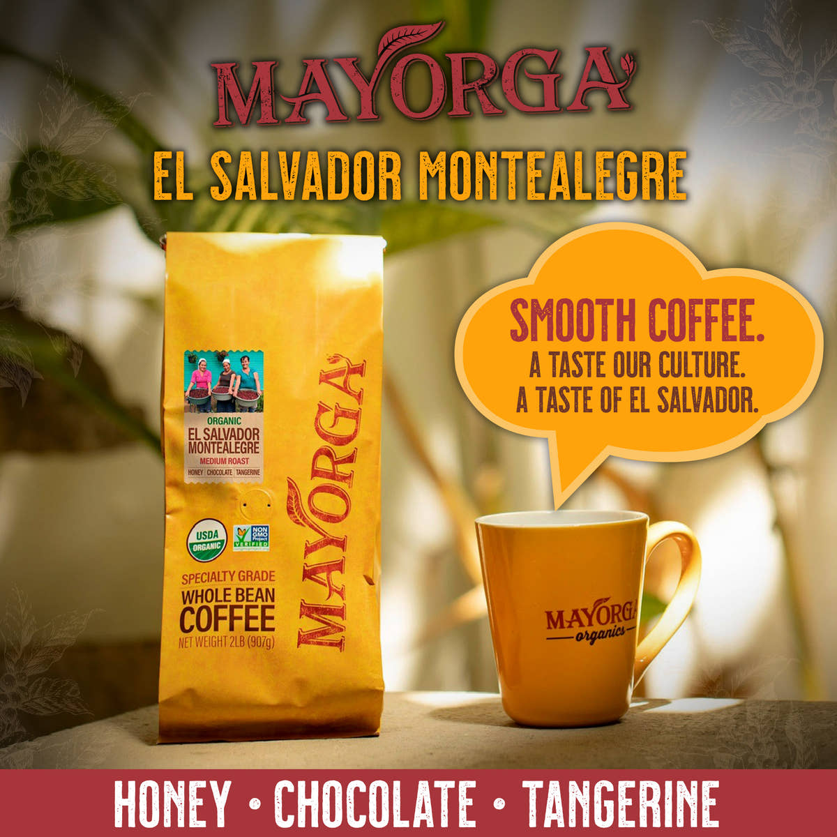 El Salvador Montealegre bag
Honey
chocolate
tangerine 