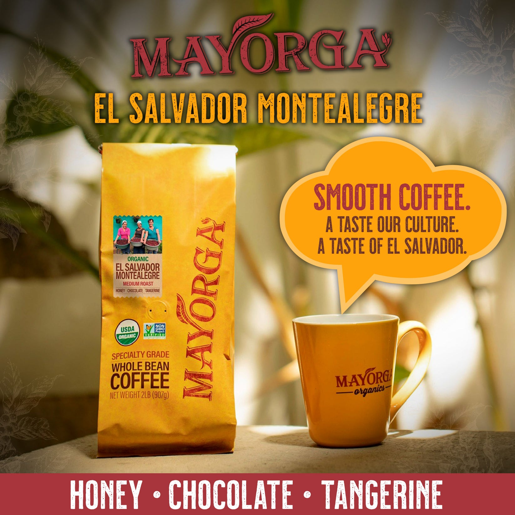 El Salvador Montealegre bag
Honey
chocolate
tangerine 