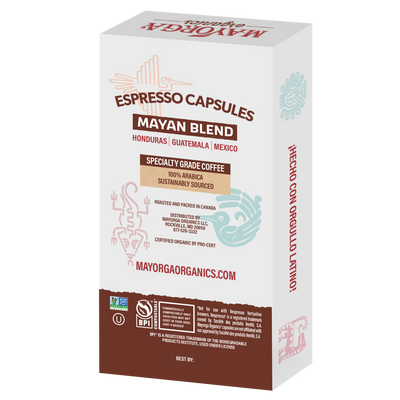 Nespresso Capsules Mayan Blend Medium ROAST MAYORGA ORGANICS